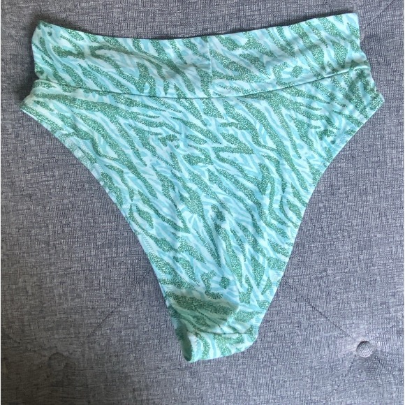 NWT Lof 2 Aerie Bikini Bottoms In Aqua Green Size XL Retails $72 - Picture 2 of 11